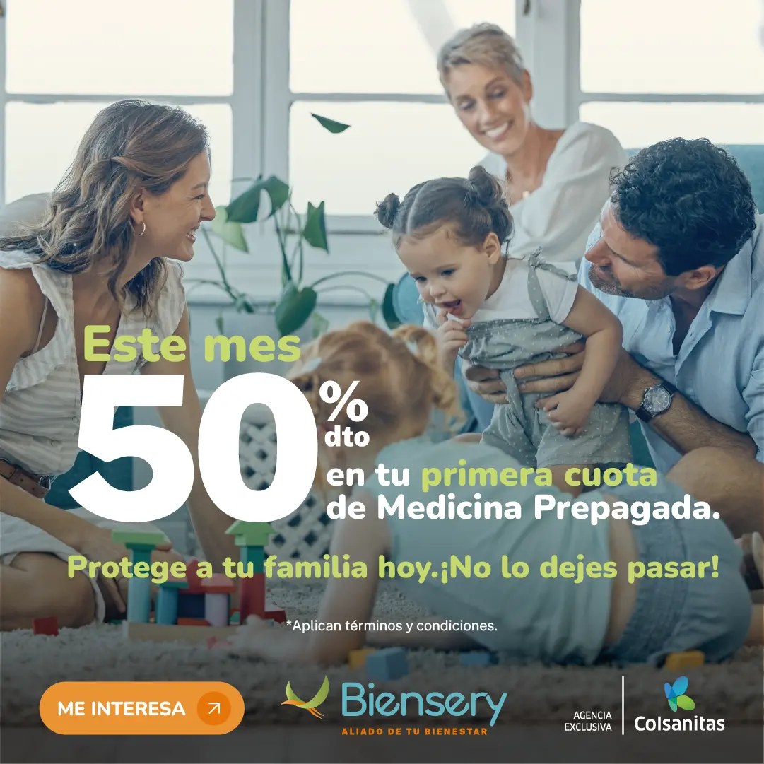 descuento mes abril colsanitas medicina prepagada biensery agencia