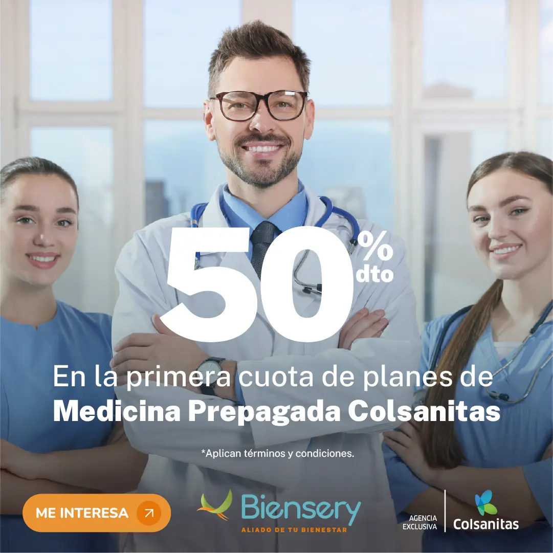 descuento planes medicina prepagada colsanitas biensery agencia